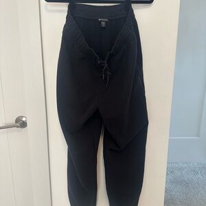 Athleta Black Fleece-Lined Sweatpants